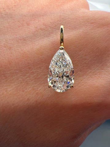 Zonder minimumprijs - Hanger - 14 karaat Geel goud - 2.01ct.