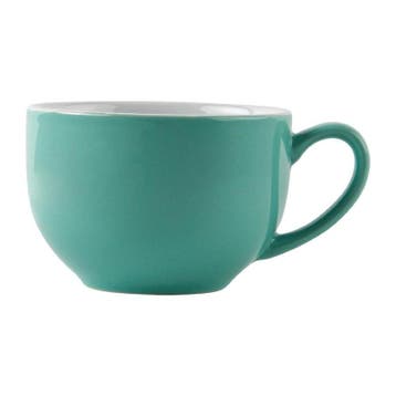 Cappuccinokopjes | CAFÉ | Keramiek | Aqua | 34cl | 12 Stuks, Verzenden