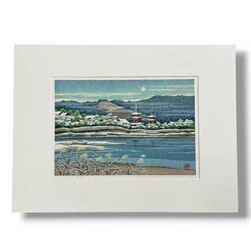 Winter bij Yakushi-ji-tempel () Editie 116/180 -