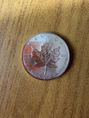 Canada. 5 Dollars 1988 1 Oz .999 Foglia d’Acero (Zonder