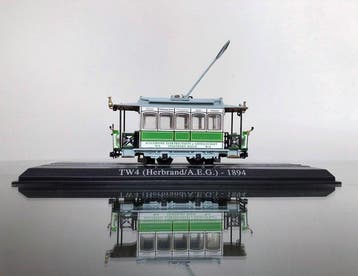 Atlas H0 - Modeltram (1) - Duitse TW4 Herbrand A.E.G. 1894, Hobby & Loisirs créatifs, Trains miniatures | HO