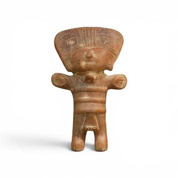 Replica of a Pre-Columbian Terracotta Figure - 24 cm (Zonder