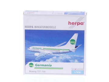 Schaal 1:500 Herpa 505796 Germania Boeing 737-700 Reg. D-..., Ophalen of Verzenden, Zo goed als nieuw