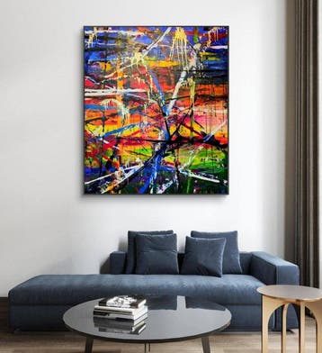 Micha Lenartowicz - Abstract Composition - XXL, Antiquités & Art