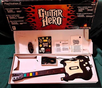 Sony - Playstation 2 (PS2) - Guitar Hero originale CIB con, Nieuw