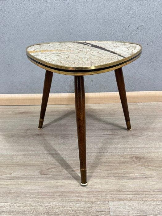 Bijzettafel - Hout, Steen - Formica bijzettafel, Antiquités & Art, Art | Objets design