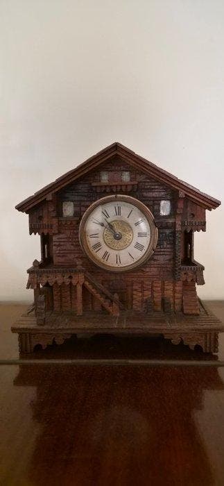 Pendule de cheminée Forêt-Noire - Bois - 1910-1920