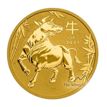 2 troy ounce gouden munt Lunar 2021