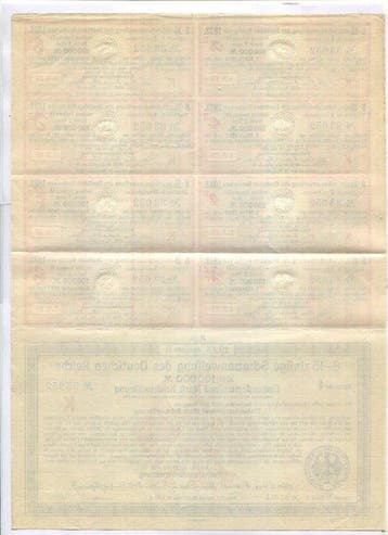 Allemagne. - 100 000 Mark - 1923 - Bon du trésor Allemand