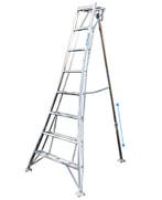 Vultur tripod ladder 240 cm met 1 poot verstelbaar, Ophalen of Verzenden, Nieuw, Ladder, 2 tot 4 meter