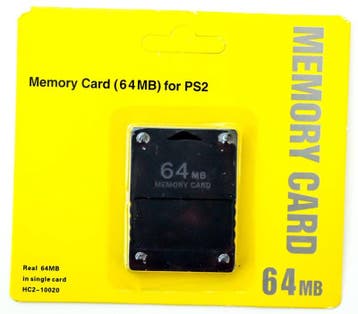 PS2 64MB Memory Card Zwart (Third Party) (Nieuw), Games en Spelcomputers, Spelcomputers | Sony PlayStation 2, Ophalen of Verzenden