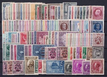 België 1919/1939 - Reeksen met Helm, Houyoux, Rubens,, Postzegels en Munten, Gestempeld