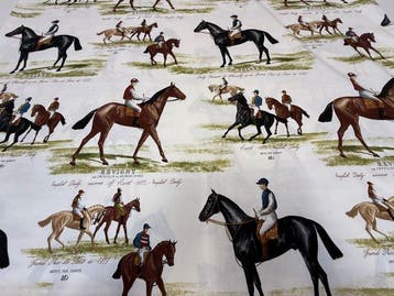 Exclusief katoenen weefsel “English Derby” – Cavalli e, Antiek en Kunst