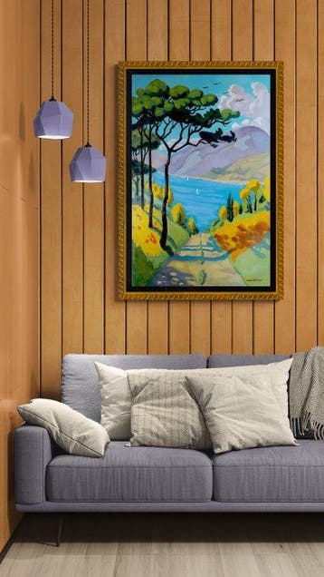 Pablo Soroya - Mediterranean Summer, XL size, Original Oil
