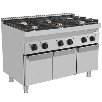 Fornuis | 700 SERIE | Gas | 6 Branders (4x 6.5kW, 2x 9kW) |, Verzenden