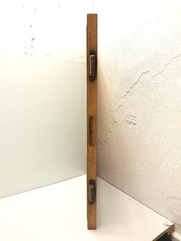 Vitrinekast - Printers tra - Hout - 83x 53 cm