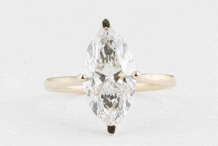 Sans prix de réserve - Bague - 14 carats Or jaune - 5.01ct., Bijoux, Sacs & Beauté, Bagues