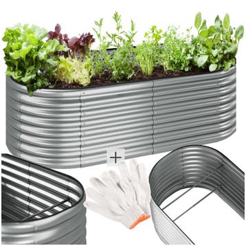 Hoge plantenbak Flormma, 942l, verzinkt, 200x100x60cm, Verzenden, Nieuw