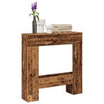 vidaXL Haardombouw 81x18x82 cm bewerkt hout oud houtkleurig, Verzenden, Nieuw