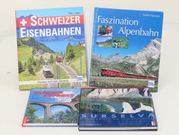 Set van 4 spoorwegenboeken GlacierExpress St. Moritz - Ze..., Ophalen of Verzenden, Nieuw