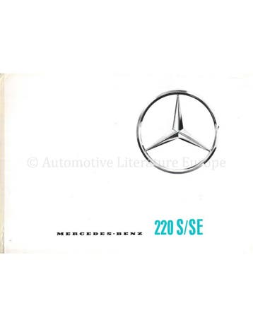 1965 MERCEDES BENZ 220 S | SE BROCHURE FRANS, Nieuw