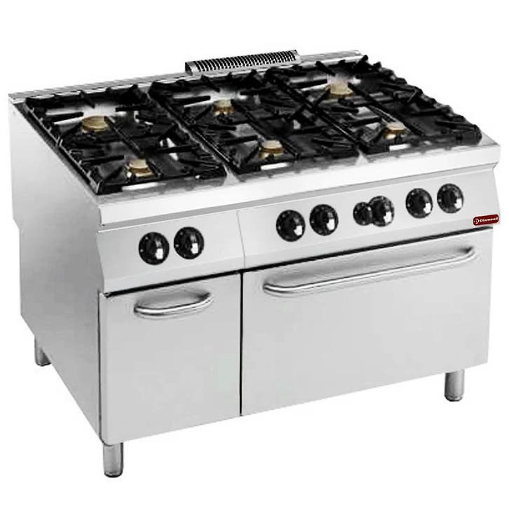 Fornuis + Oven | MAXIMA 900+ | Gas | 6 Branders (2x 10kW +, Zakelijke goederen, Horeca | Keukenapparatuur, Nieuw in verpakking