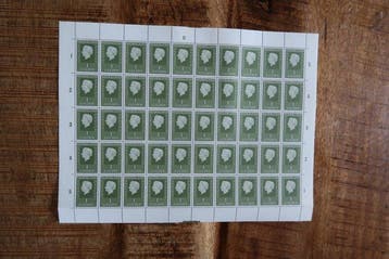 Nederland 1969/1972 - 5 complete en 2 incomplete vellen van