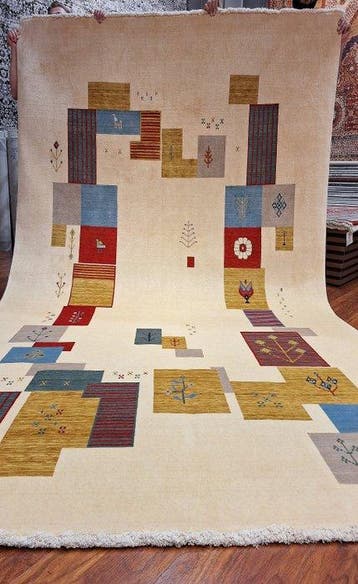 Gabbeh, Tapis en laine premium - fait à la main - neuf -, Maison & Meubles