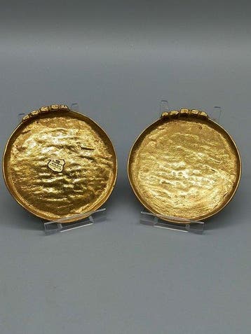 Gilde Handwerk Bronze Untersetzer Set – Signiert -