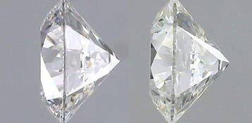 Sans prix de réserve - 2 pcs Diamant (Naturelle) - 0.88 ct -