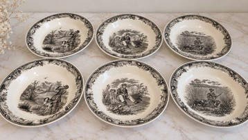 Villeroy & Boch - 6 Assiettes Creuses - Tafelservies voor 6