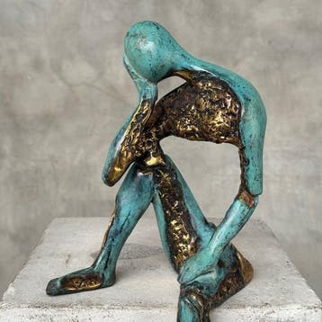 Sculpture, NO RESERVE PRICE - Modern Bronze Sculpture -