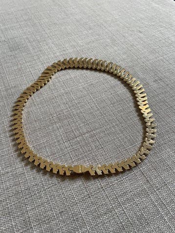 Choker halsketting - 18 karaat Geel goud - chokerhalsketting