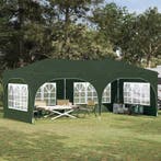 vidaXL Pop-up Feesttent 575 x 288 x 245 cm Groen Oxford Stof, Verzenden, Nieuw