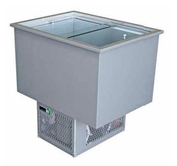 Gekoelde IJsbak | 4x 360x155x200mm | -18°C | RVS | 0.5kW |, Verzenden