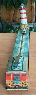 Arnold - Jouet en étain - Tin Toy - Boat and Lighthouse -