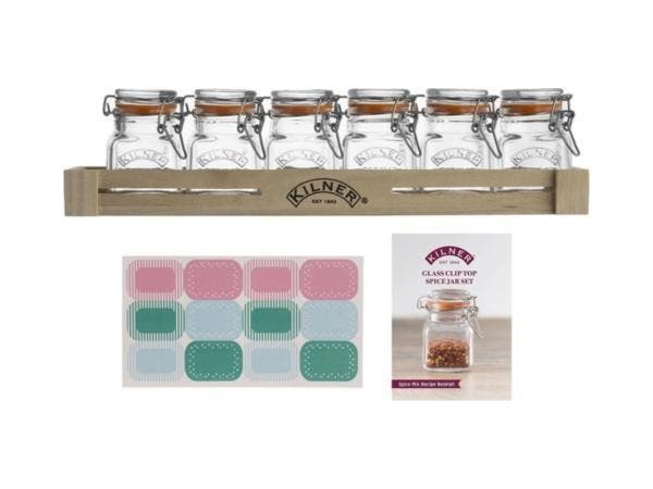 Veiling - 2x Kilner kruidenrek 35.5x9x10cm, Maison & Meubles, Cuisine | Ustensiles de cuisine