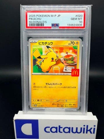 Pokémon - 1 Graded card - Pikachu 020 M-P PSA 10 - Japanese