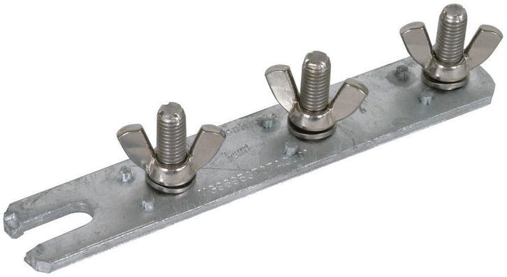 Dehn 3-Pole Earthing Busbar M10 With Wing Nut - 799019, Bricolage & Construction, Électricité & Câbles, Envoi