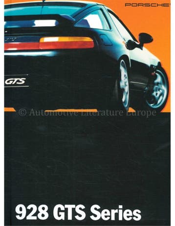 1993 PORSCHE 928 GTS HARDCOVER BROCHURE ENGELS, Nieuw