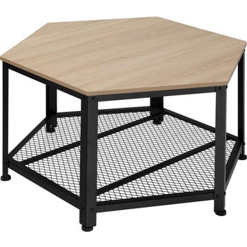 tectake Salontafel Norwich - Industrieel licht hout, eiken S, Huis en Inrichting, Verzenden, Nieuw