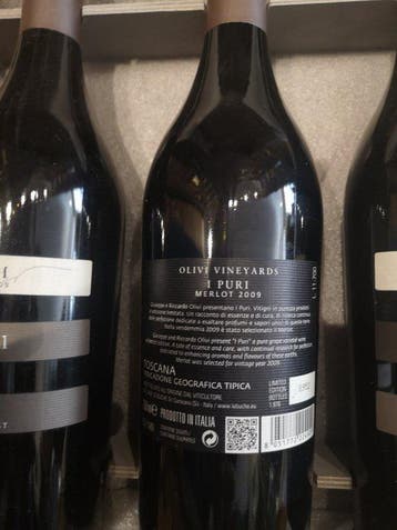 2009 Olivi I Puri Merlot - Toscane - 3 Bouteilles (0,75 L)