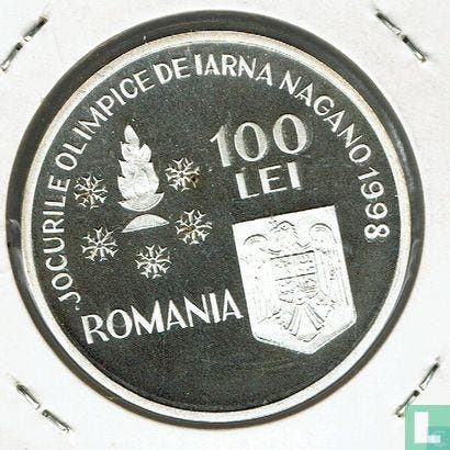 Roemenië 100 lei 1998 (PROOF) Winter Olympics in Nagano..., Postzegels en Munten, Munten | Europa | Niet-Euromunten, Losse munt