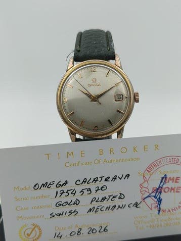 Omega - Calatrava - Zonder minimumprijs - Heren - 1955, Handtassen en Accessoires, Horloges | Heren, Nieuw