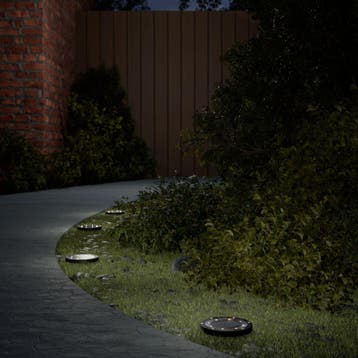 vidaXL Grondlampen 4 st solar met grondpennen warmwit, Verzenden, Nieuw