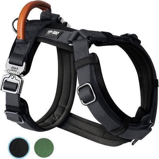 2dekans | Jake en Jacky Hondentuigje Hond Medium - Anti-Trek, Dieren en Toebehoren, Honden-accessoires, Ophalen of Verzenden