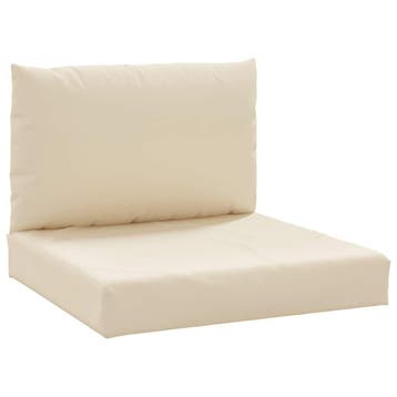 Lot 2 coussins palette beige - Jusqua epuisement -44%, Verzenden