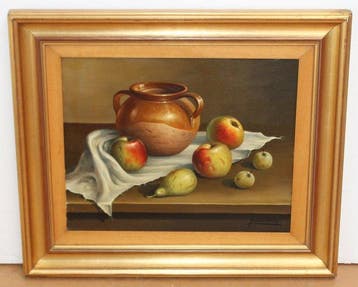 Joaquin Alvarez (XX) - Naturaleza muerta con frutas y