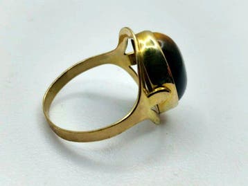 Zonder minimumprijs - Ring - 8 karaat Geel goud - 4.00ct., Nieuw