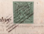 Italiaanse oude staten - Modena 1852 - Krant van 1853 met, Gestempeld
